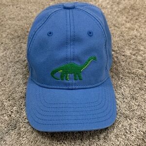 Harding Lane Blue Dinosaur Embroidered Cap- kids